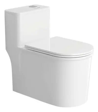Bồn cầu một khối xả xoáy siphon, 70 × 36.5 × 65 cm