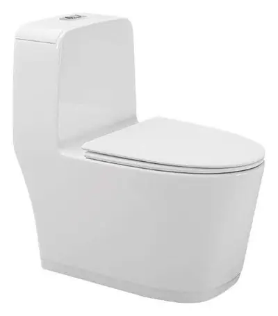 Bồn cầu một khối xả xoáy siphon, 72 × 39 × 74 cm
