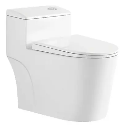 Bồn cầu một khối xả xoáy siphon, 68 × 38 × 72 cm