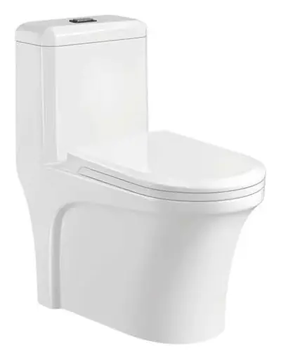 Bồn cầu một khối xả xoáy siphon, 65 × 36 × 74.5 cm