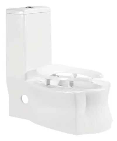Bồn cầu một khối xả xoáy siphon, 75 × 35 × 81 cm