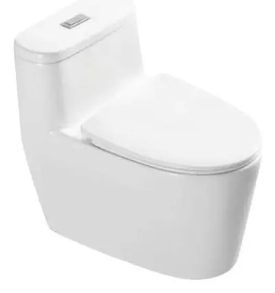 Bồn cầu một khối xả xoáy siphon, 70 × 44.2 × 65 cm