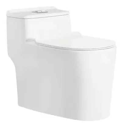Bồn cầu một khối xả xoáy siphon, 70 × 37.5 × 61 cm