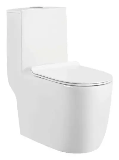 Bồn cầu một khối xả xoáy siphon, 69 × 36 × 80 cm