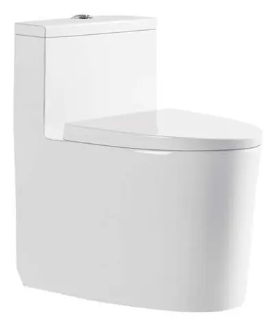 Bồn cầu một khối xả xoáy siphon, 71 × 43 × 71 cm