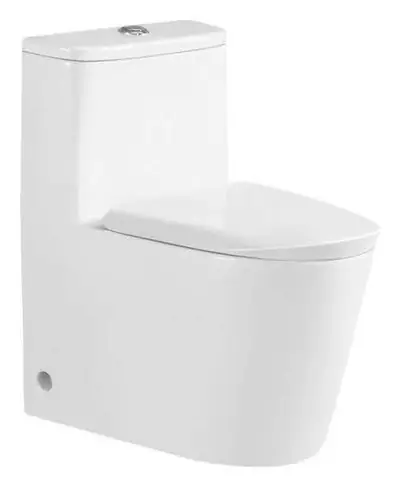 Bồn cầu một khối xả xoáy siphon, 62 × 42 × 70 cm
