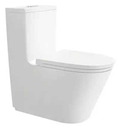 Bồn cầu một khối xả xoáy siphon, 71 × 39 × 75 cm