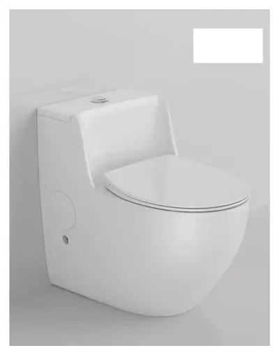Bồn cầu một khối xả thẳng, 64 × 42.5 × 60 cm