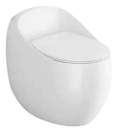 Bồn cầu một khối xả xoáy siphon, 65 × 47 × 61 cm