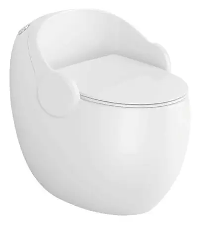 Bồn cầu một khối xả xoáy siphon, 65 × 51.5 × 61.5 cm