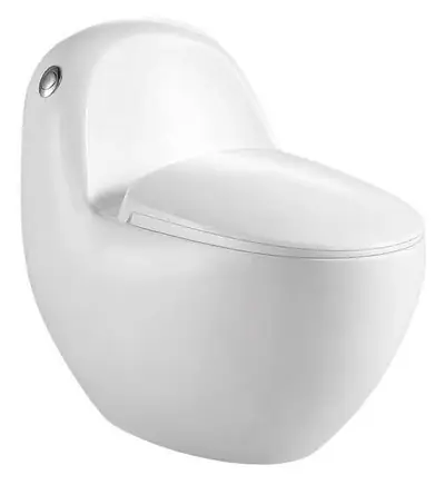 Bồn cầu một khối xả xoáy siphon, 77 × 50 × 68 cm