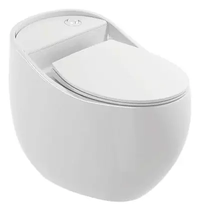 Bồn cầu một khối xả xoáy siphon, 65.5 × 45.5 × 56 cm