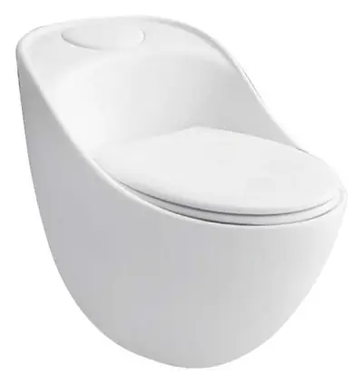 Bồn cầu một khối xả xoáy siphon, 69 × 46 × 66 cm