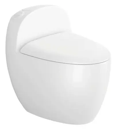 Bồn cầu một khối xả xoáy siphon, 67 × 43 × 60 cm