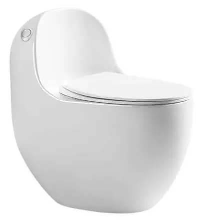 Bồn cầu một khối xả xoáy siphon, 68.5 × 43 × 66.5 cm