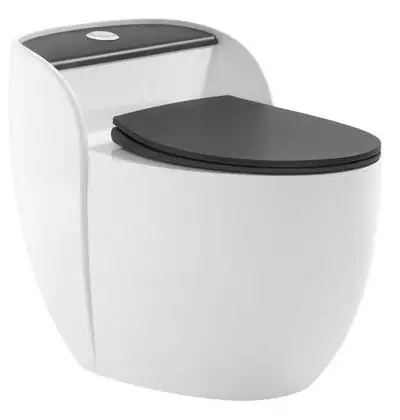 Bồn cầu một khối xả xoáy siphon, 67 × 49 × 57 cm
