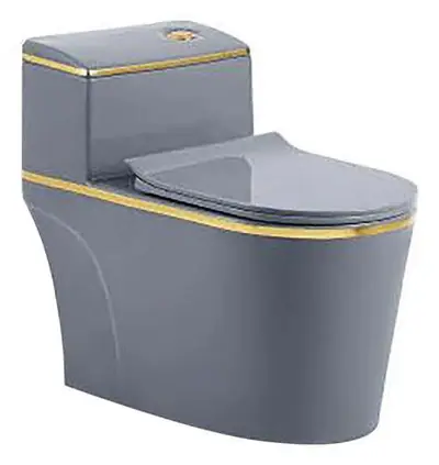 Bồn cầu một khối xả xoáy siphon, 72 × 39 × 63 cm