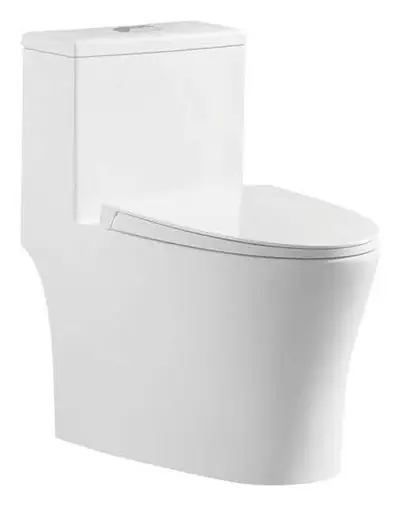 Bồn cầu một khối xả thẳng, 67 × 40 × 73 cm