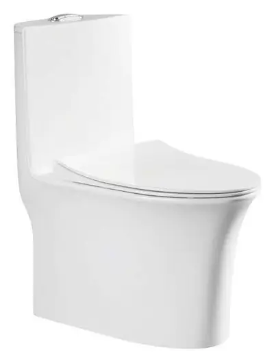 Bồn cầu một khối xả thẳng, 71 × 39 × 77 cm
