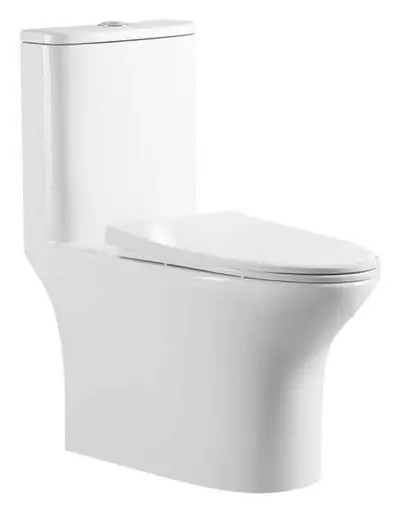 Bồn cầu một khối xả thẳng, 66.5 × 37.5 × 78.5 cm