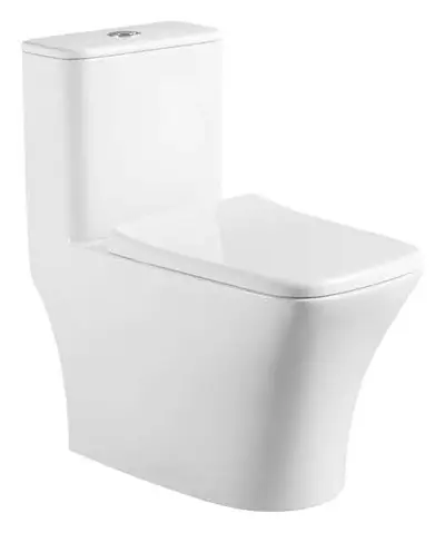 Bồn cầu một khối xả thẳng, 69.5 × 37 × 74 cm
