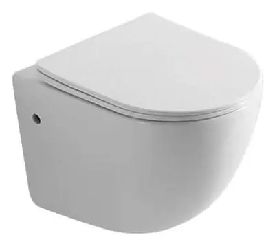 Bồn cầu treo tường xả thẳng, 49 × 36 × 35.5 cm