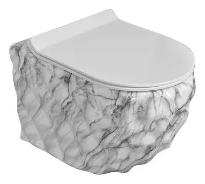 Bồn cầu treo tường xả thẳng, 53 × 40 × 36 cm