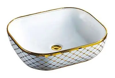 Chậu rửa đặt bàn, 45.5 × 32 × 13.5 cm
