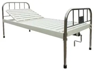 Giường bệnh 1 tay quay inox