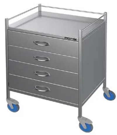 Xe đẩy y tế inox