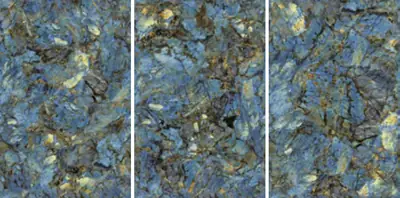 Đá nung kết vân phỉ thúy xanh dương, 120 × 180 cm, dày 12 mm