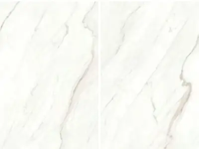 Đá nung kết vân Calacatta trắng, 120 × 180 cm, dày 12 mm