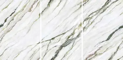Đá nung kết vân phỉ thúy trắng Hy Lạp, 120 × 180 cm, dày 12 mm