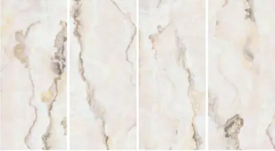 Đá nung kết vân băng ngọc trắng, 120 × 278 cm, dày 9 mm