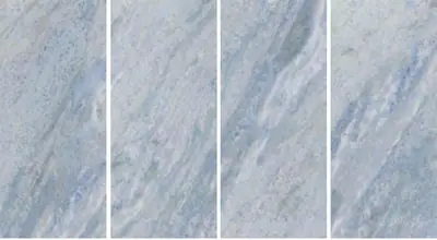 Đá nung kết vân pha lê xanh dương, 120 × 278 cm, dày 9 mm