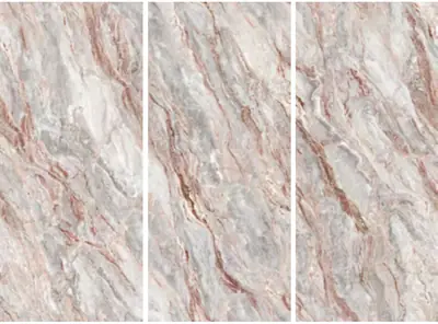 Đá nung kết vân đá đỏ, 120 × 278 cm, dày 9 mm