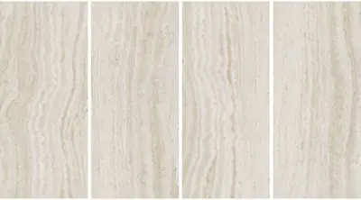 Đá nung kết vân travertine trắng tinh Ý, 120 × 278 cm, dày 9 mm