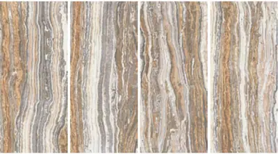 Đá nung kết vân travertine nâu cà phê Tiramisu, 120 × 278 cm, dày 9 mm
