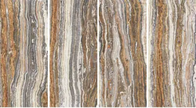 Đá nung kết vân travertine nâu Tiramisu, 120 × 278 cm, dày 9 mm