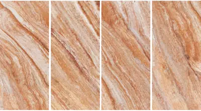 Đá nung kết vân travertine đỏ Cát Chảy, 120 × 278 cm, dày 9 mm