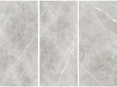 Đá nung kết vân đá xám nhạt Khói Mây, 120 × 278 cm, dày 9 mm