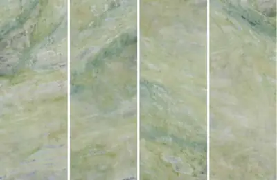 Đá nung kết vân phỉ thúy, 120 × 320 cm, dày 9 mm