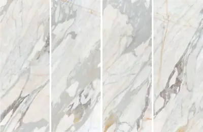 Đá nung kết vân đá trắng Huyễn Ảnh, 120 × 320 cm, dày 9 mm