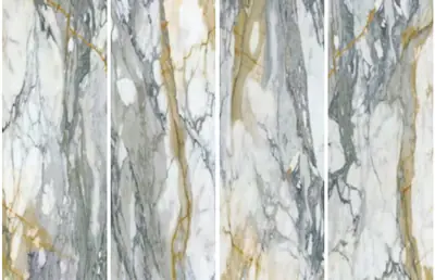 Đá nung kết vân Calacatta vàng, 120 × 320 cm, dày 9 mm