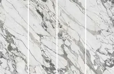 Đá nung kết vân đá trắng, 120 × 320 cm, dày 9 mm