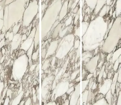 Đá nung kết vân Carrara vàng kim, 120 × 320 cm, dày 9 mm