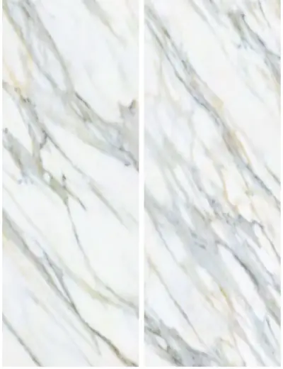 Đá nung kết vân Calacatta trắng, 120 × 320 cm, dày 9 mm