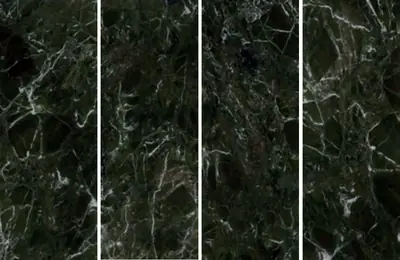 Đá nung kết vân đá xanh lá Natchu, 120 × 320 cm, dày 9 mm