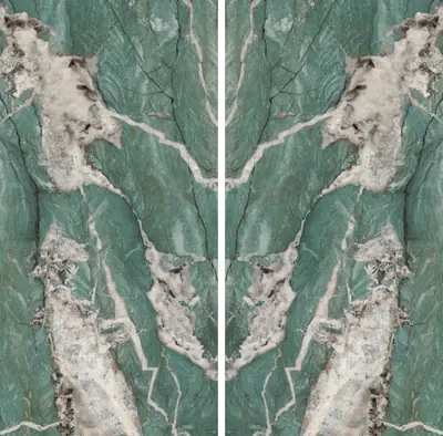 Đá nung kết vân phỉ thúy, 160 × 320 cm, dày 12 mm