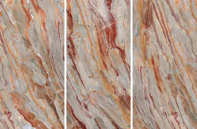 Đá nung kết vân đá đỏ, 160 × 320 cm, dày 12 mm